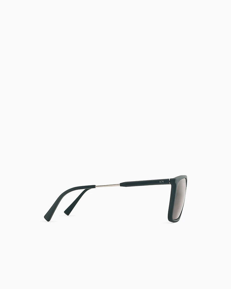 Armani Exchange - Men’s square sunglasses, Man, Green, Size: 57L