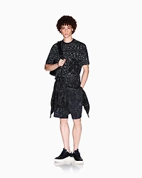 Regular fit kaleidoscope patterned t-shirt