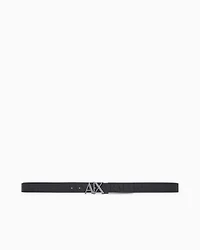 Reversible belt with logo