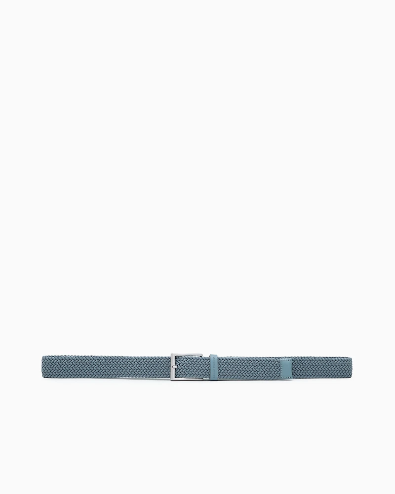 Woven fabric belt