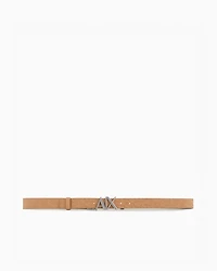 Reversible belt with logo