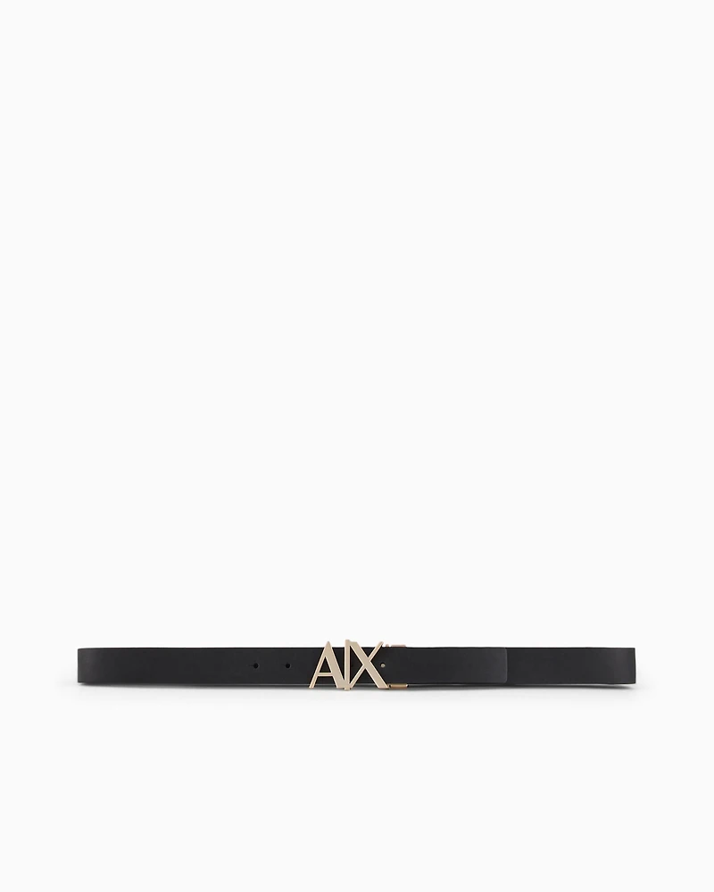 Double-sided leather belt