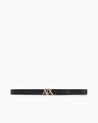 Double-sided leather belt