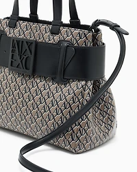 Handbag with allover logo
