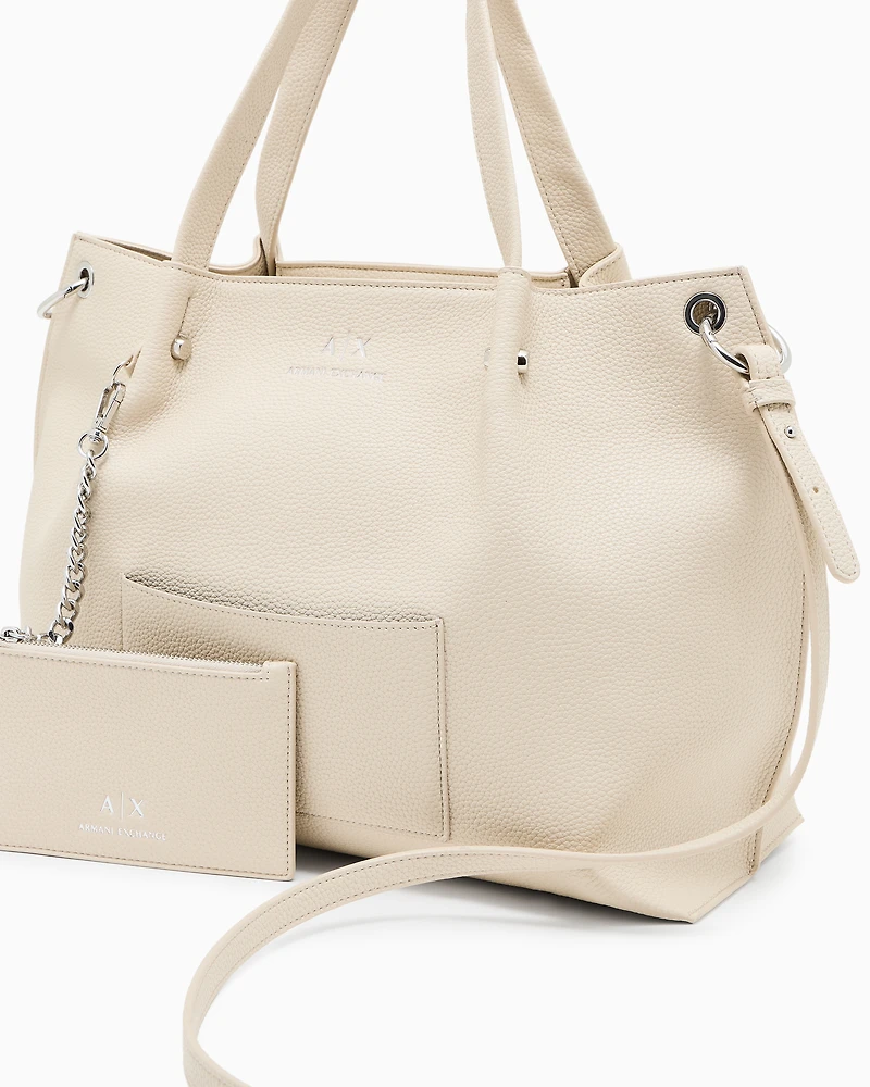 Shopper bag with clutch