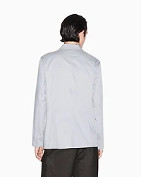 Single-breasted cotton twill jacket