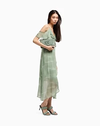 Long dress viscose chiffon