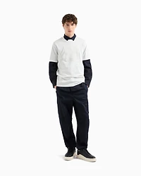 Regular fit mercerised cotton T-shirt