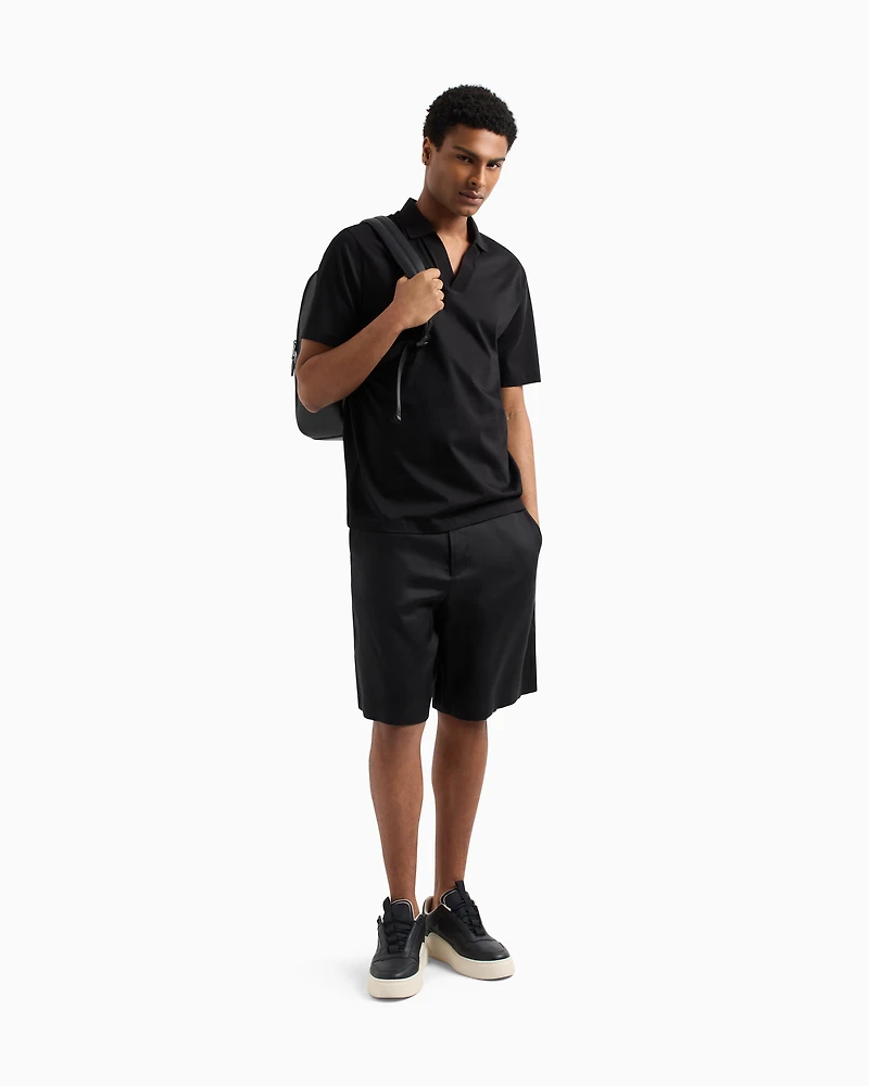 Regular fit polo shirt mercerised cotton
