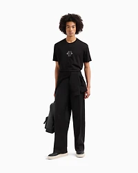 Regular fit cotton T-shirt with logo