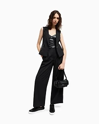 ASV Faux Leather Top