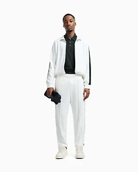 Regular fit trousers with contrasting band