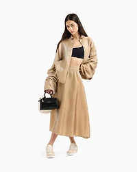 Shiny Midi Skirt