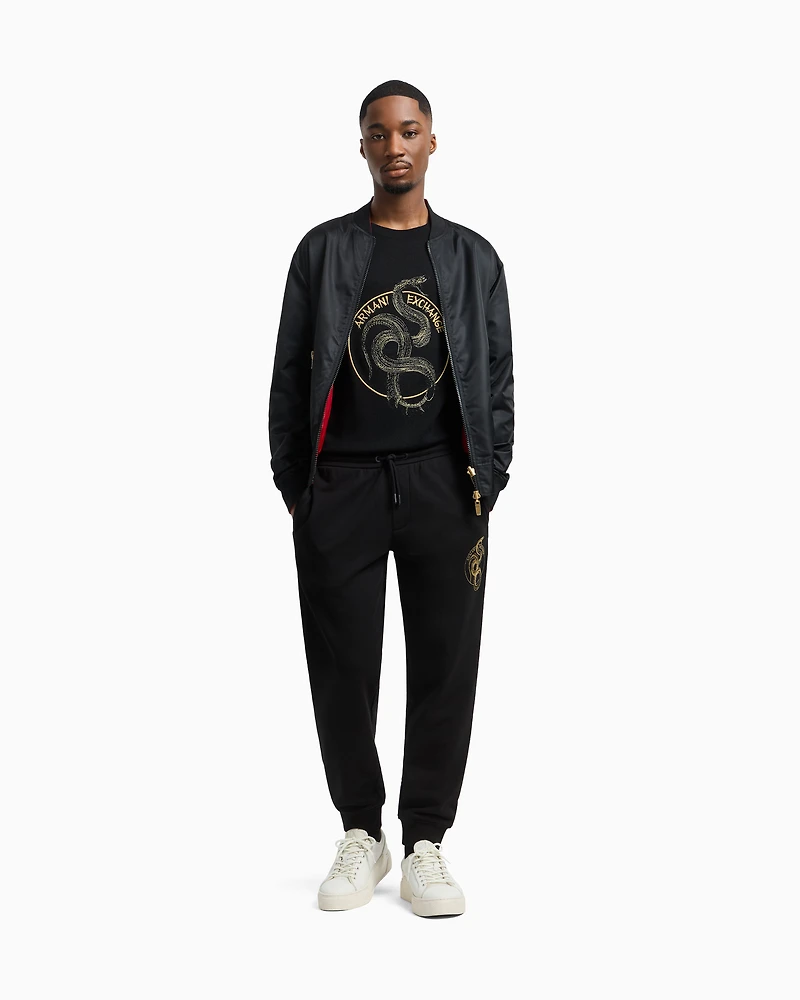 Fleece jogger trousers