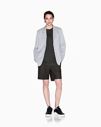 Single-breasted cotton twill jacket