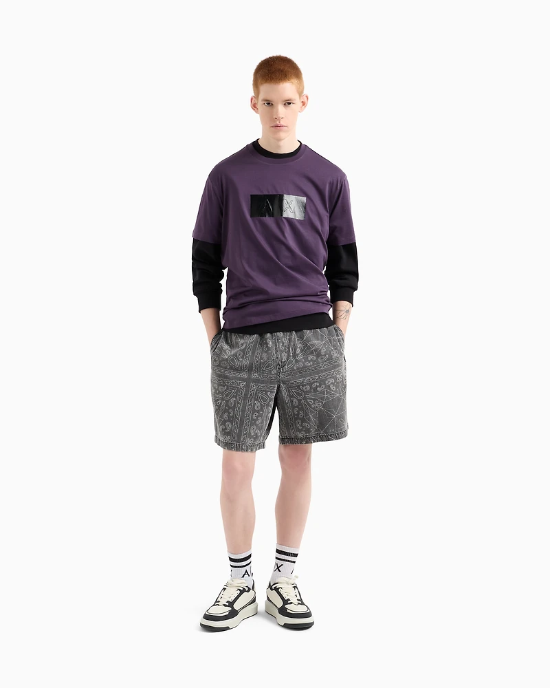 Regular fit t-shirt with vinyl logo print