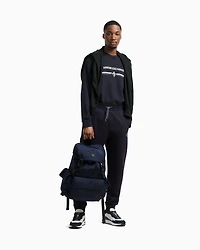 Crewneck sweatshirt with logo print on the chest