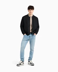 Regular fit polo with contrasting stripes