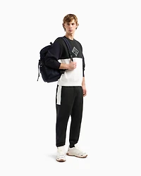 Color block crewneck sweatshirt with logo