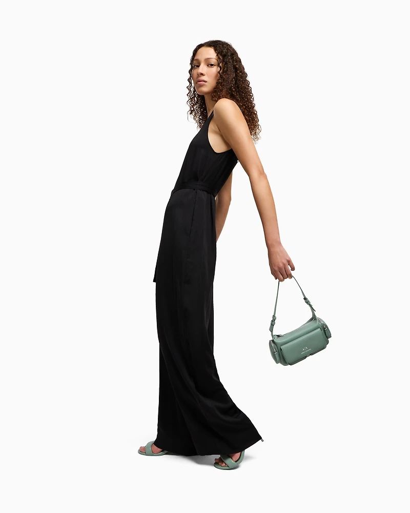 Fluid viscose jumpsuit