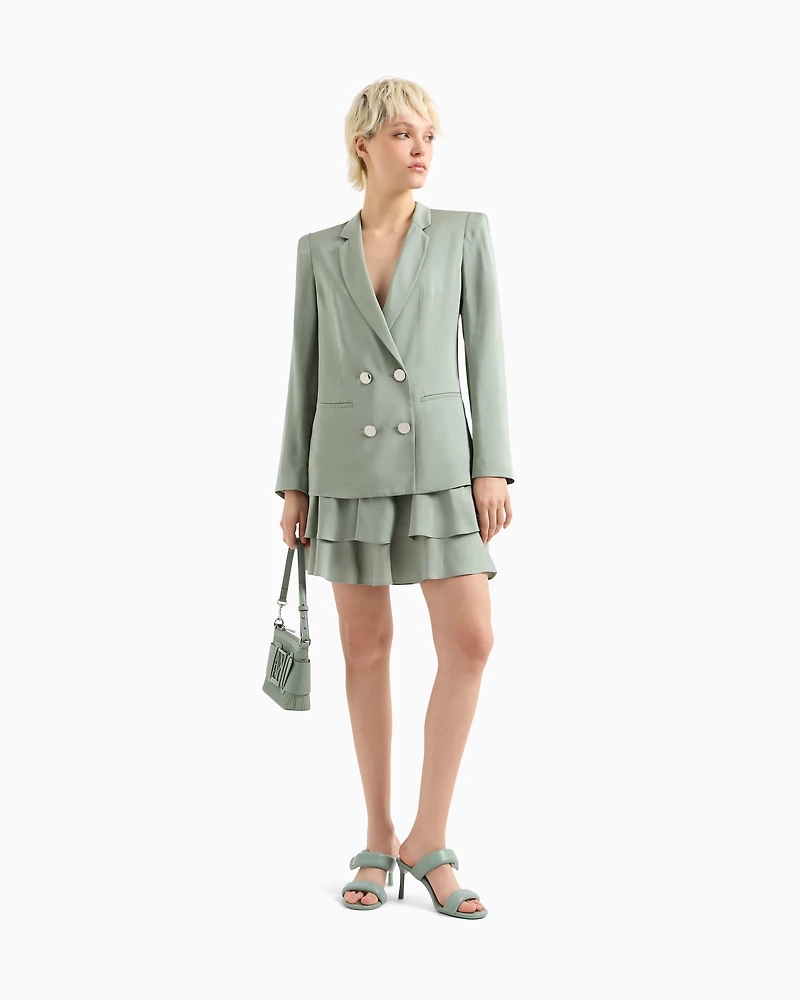 ASV fabric double-breasted jacket