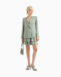 ASV fabric double-breasted jacket