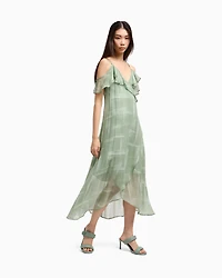 Long dress viscose chiffon