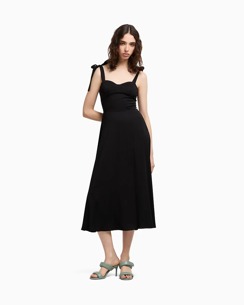 Longuette dress viscose