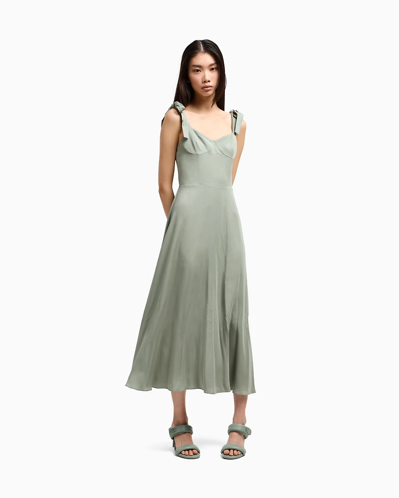Longuette dress viscose