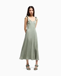 Longuette dress viscose