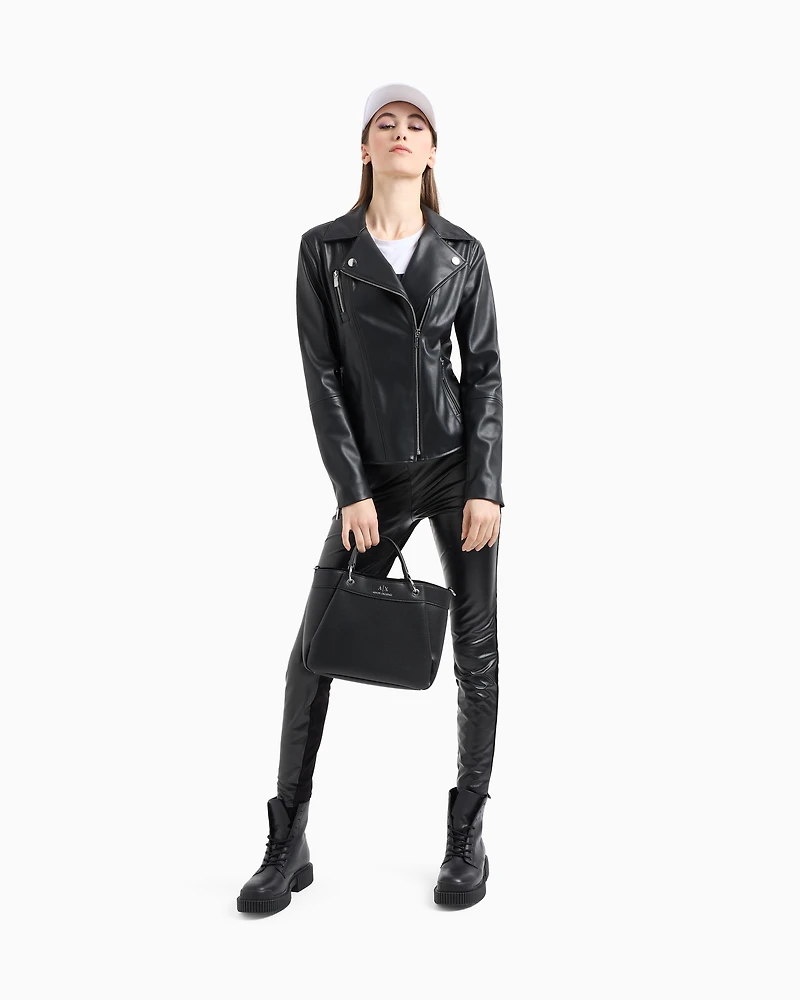 Medium handbag with degradè shoulder strap