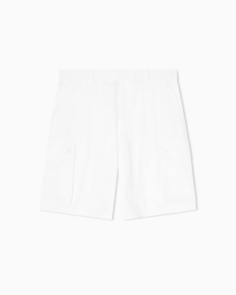 Twill cargo Bermuda shorts