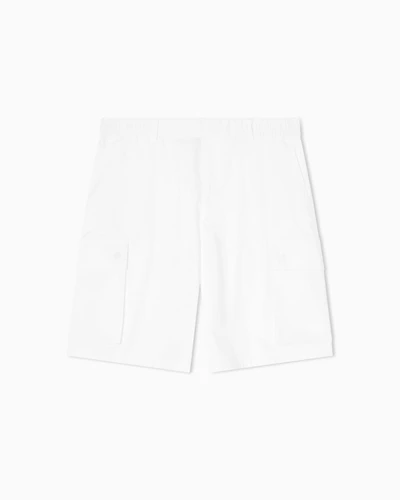 Twill cargo Bermuda shorts
