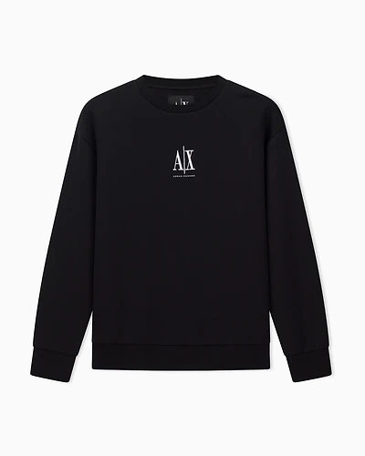 Armani Exchange - Sweatshirts without Hood, Woman, Black, Size: