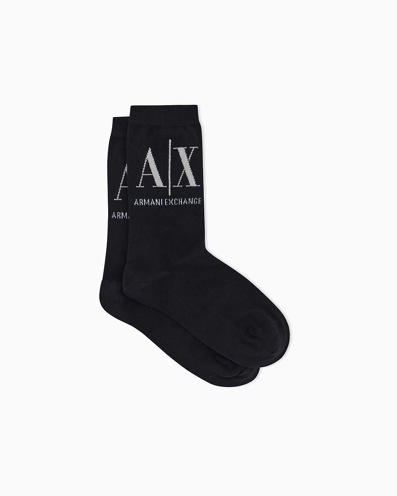 Short socks with logo