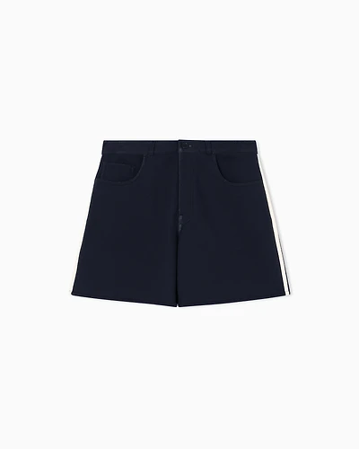 Armani Exchange - Shorts with contrasting stripes, Man, Navy Blue, Size:
