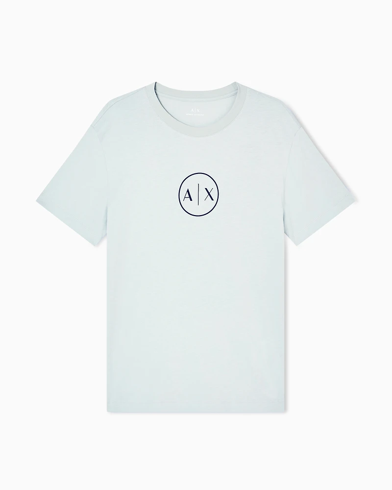Regular fit T-shirt with round logo