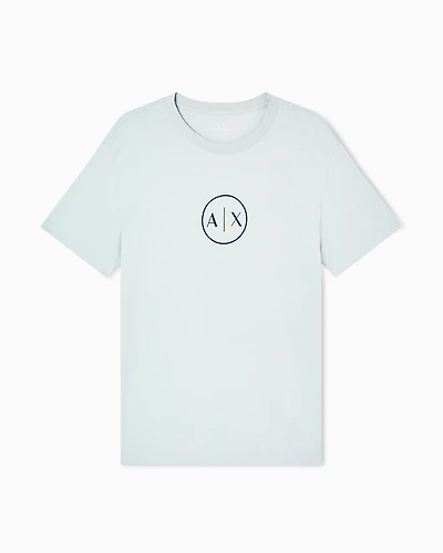 Regular fit T-shirt with round logo