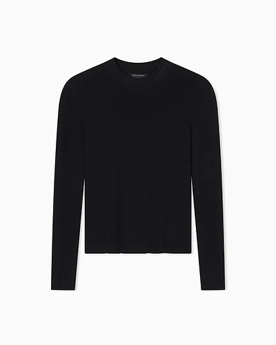 Wide rib sweater