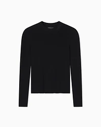 Wide rib sweater
