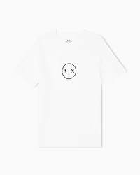 Regular fit T-shirt with round logo