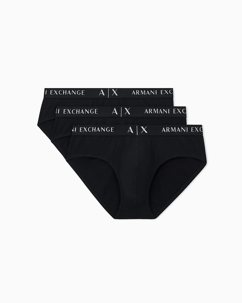 Pack of 3 stretch cotton briefs