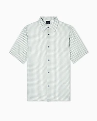 Patterned short-sleeved shirt
