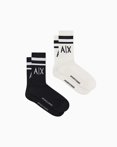 Pack of 2 pairs socks with logo