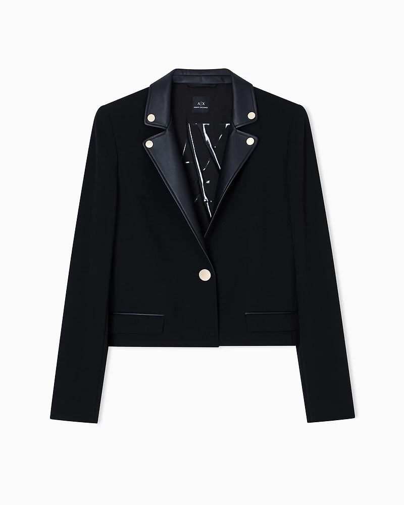 Short jacket with metal details
