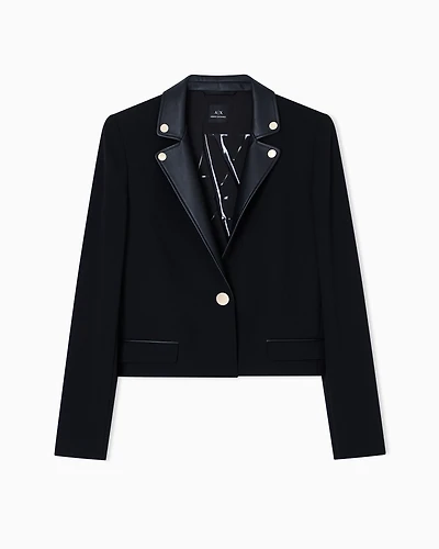 Short jacket with metal details