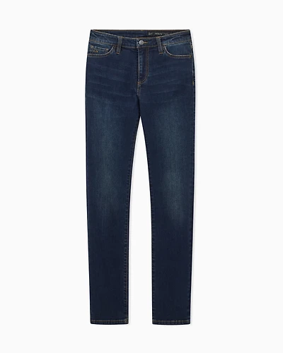 Armani Exchange - Used effect cigarette fit jeans, Woman, Blue, Size: