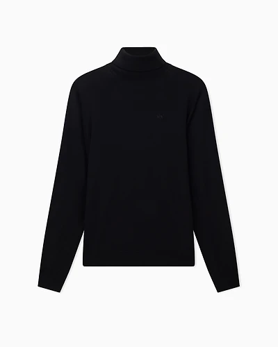 Virgin wool turtleneck sweater