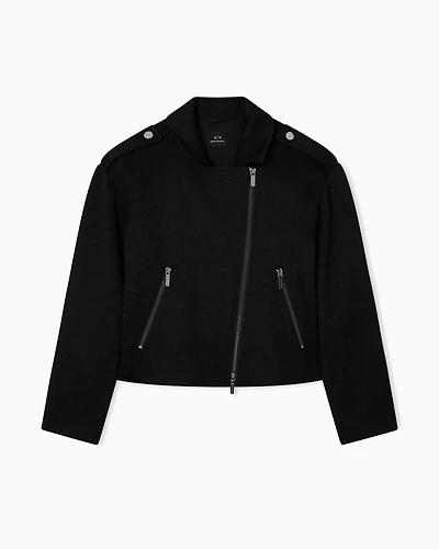 Fabric biker jacket