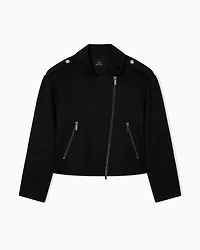 Fabric biker jacket